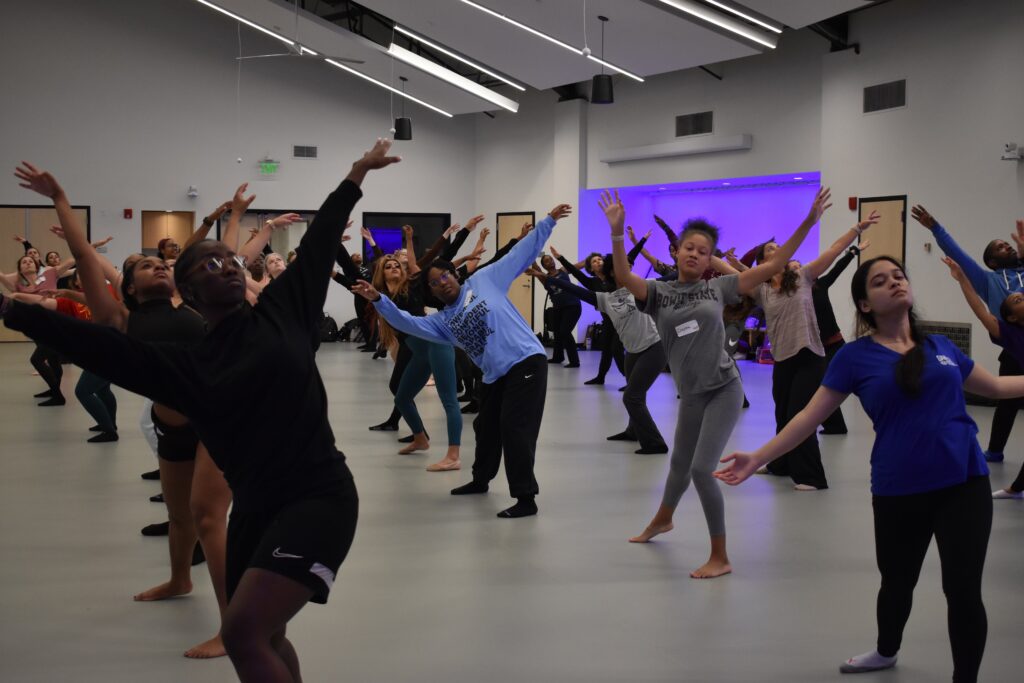 Executive Director Peter Pucci teaches a class for the Maryland Dance Education Association Event at CCBC