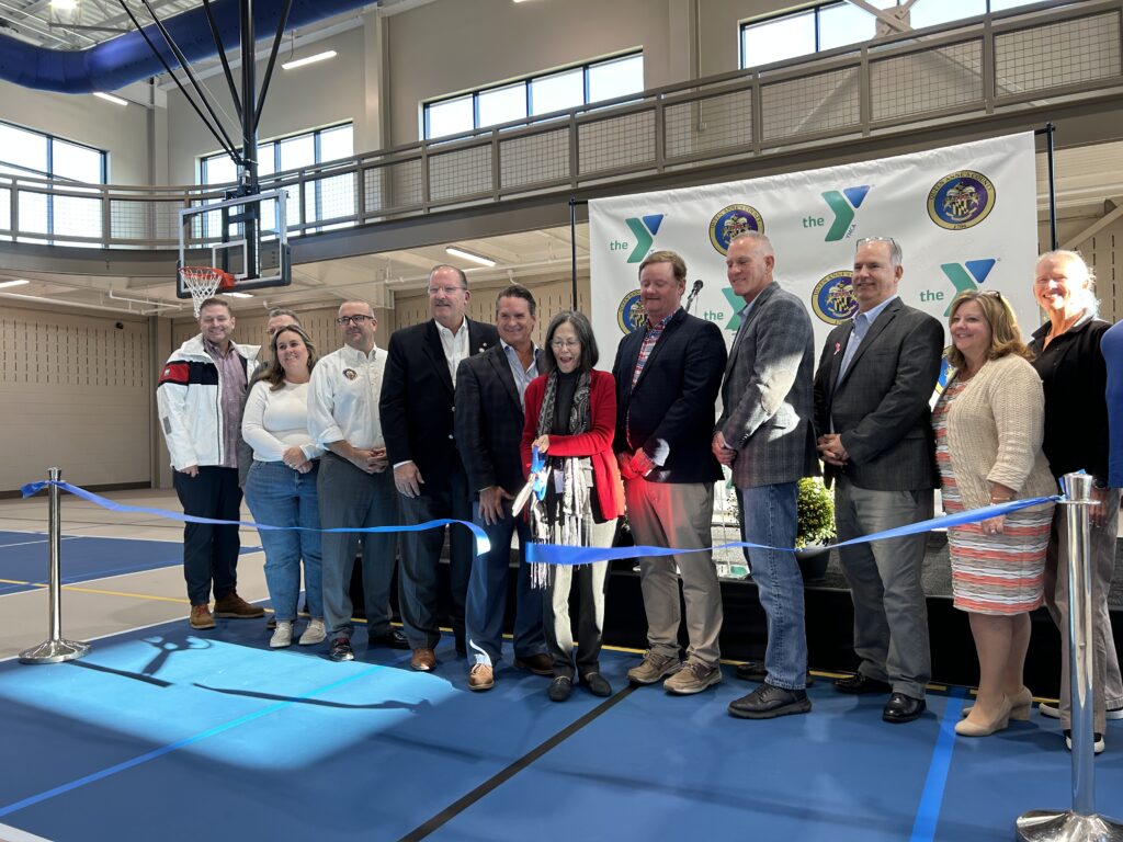 Ribbon cutting ceremony for the new Carole Cascio Pickleball Courts