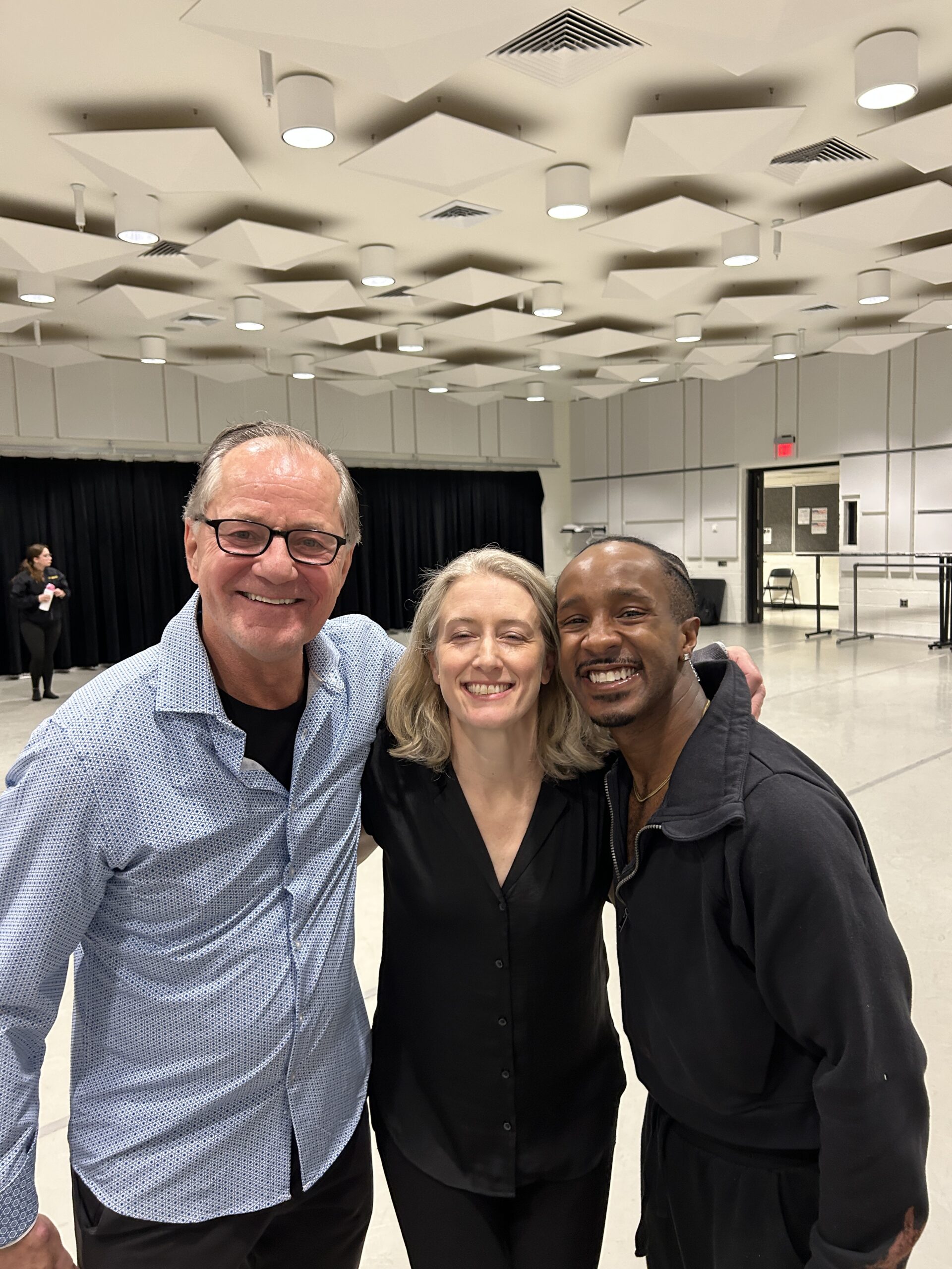 CCF Executive Director Peter Pucci with CCF Teaching Artist and former Paul Taylor Dancer Amy Young-Kleinendorst and Alex Clayton.