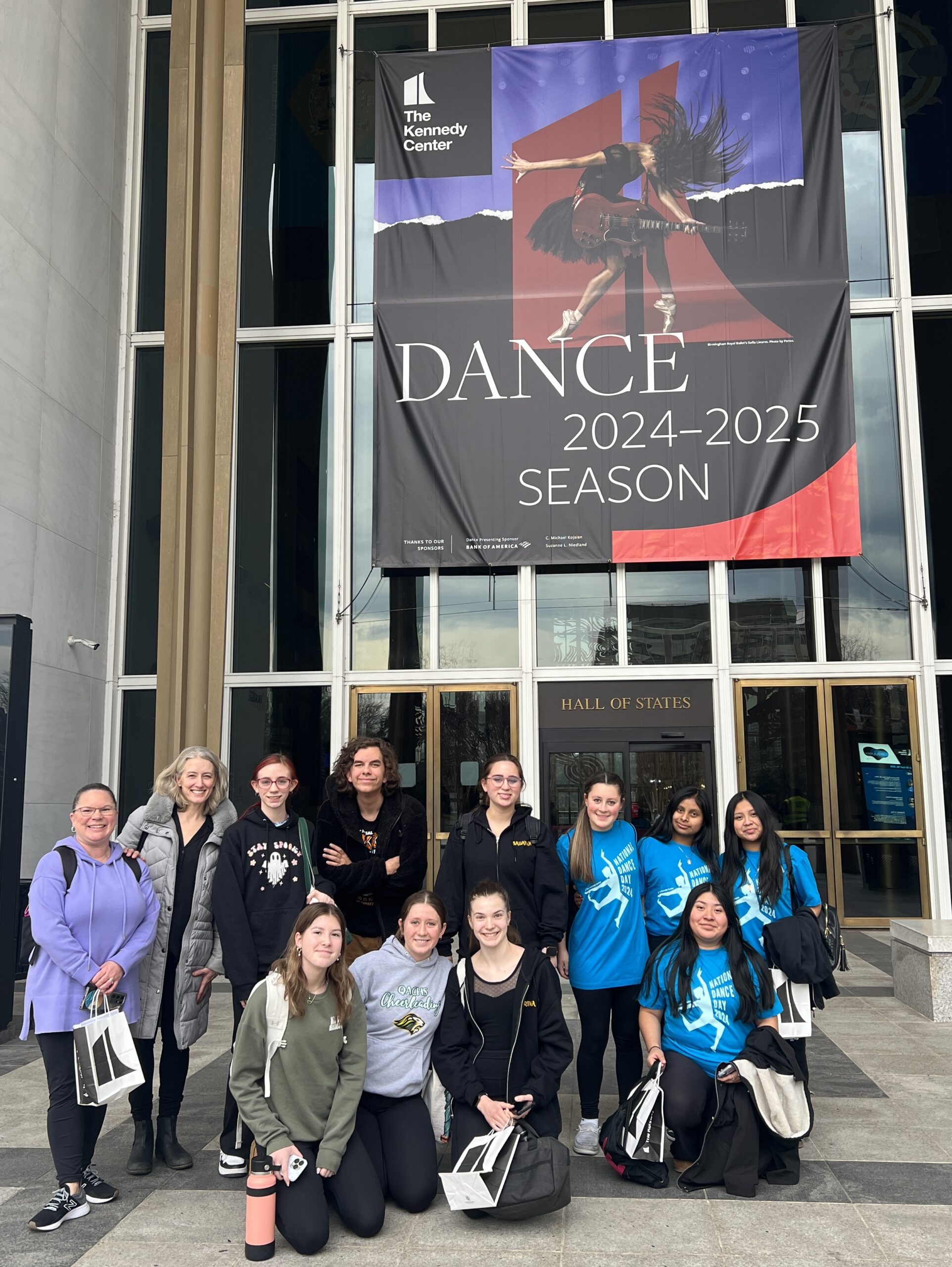 Queen Anne’s County Public School students at the Kennedy Center in Washington D.C.