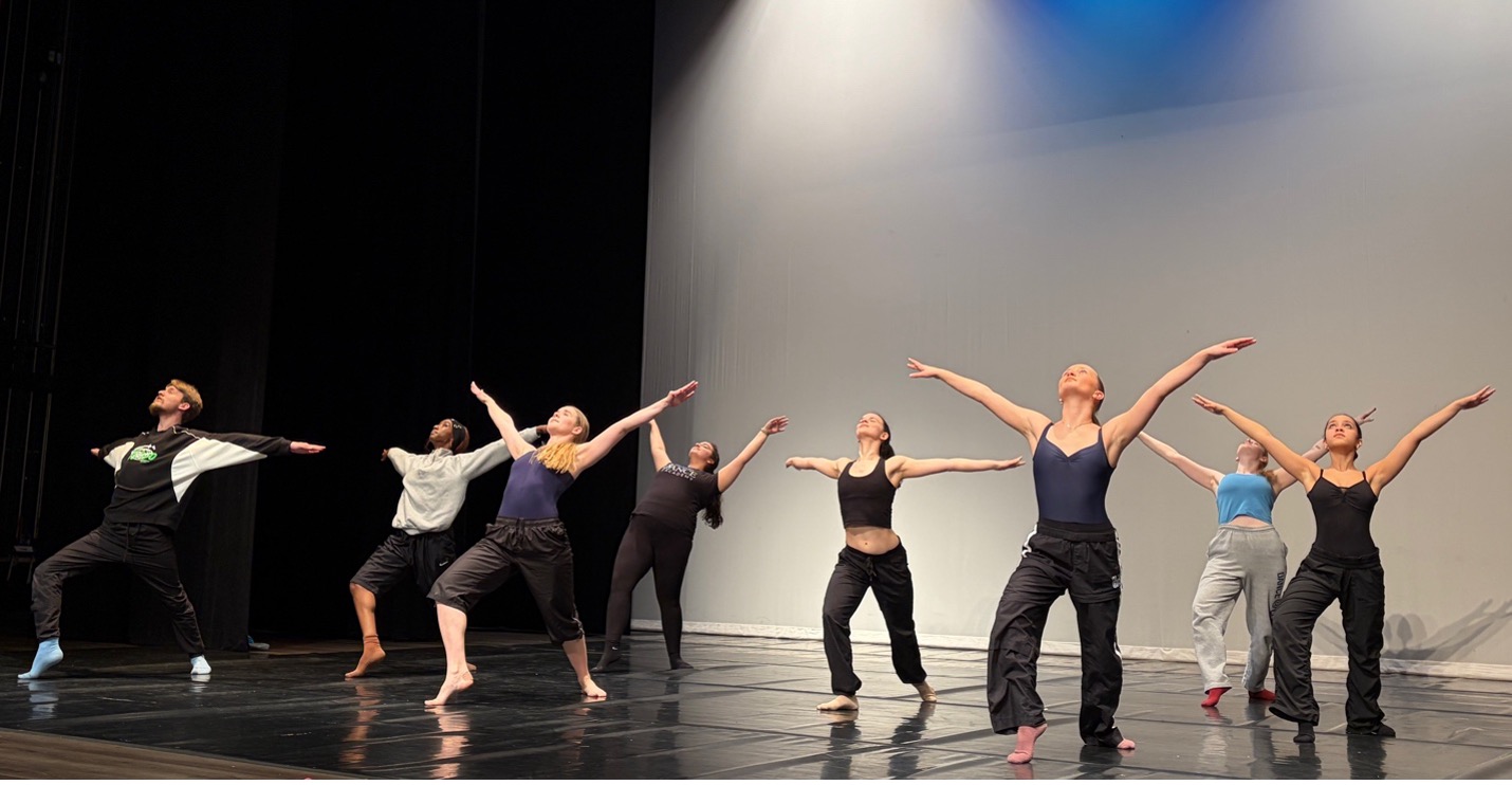 Dancers on stage at the Todd performing arts center