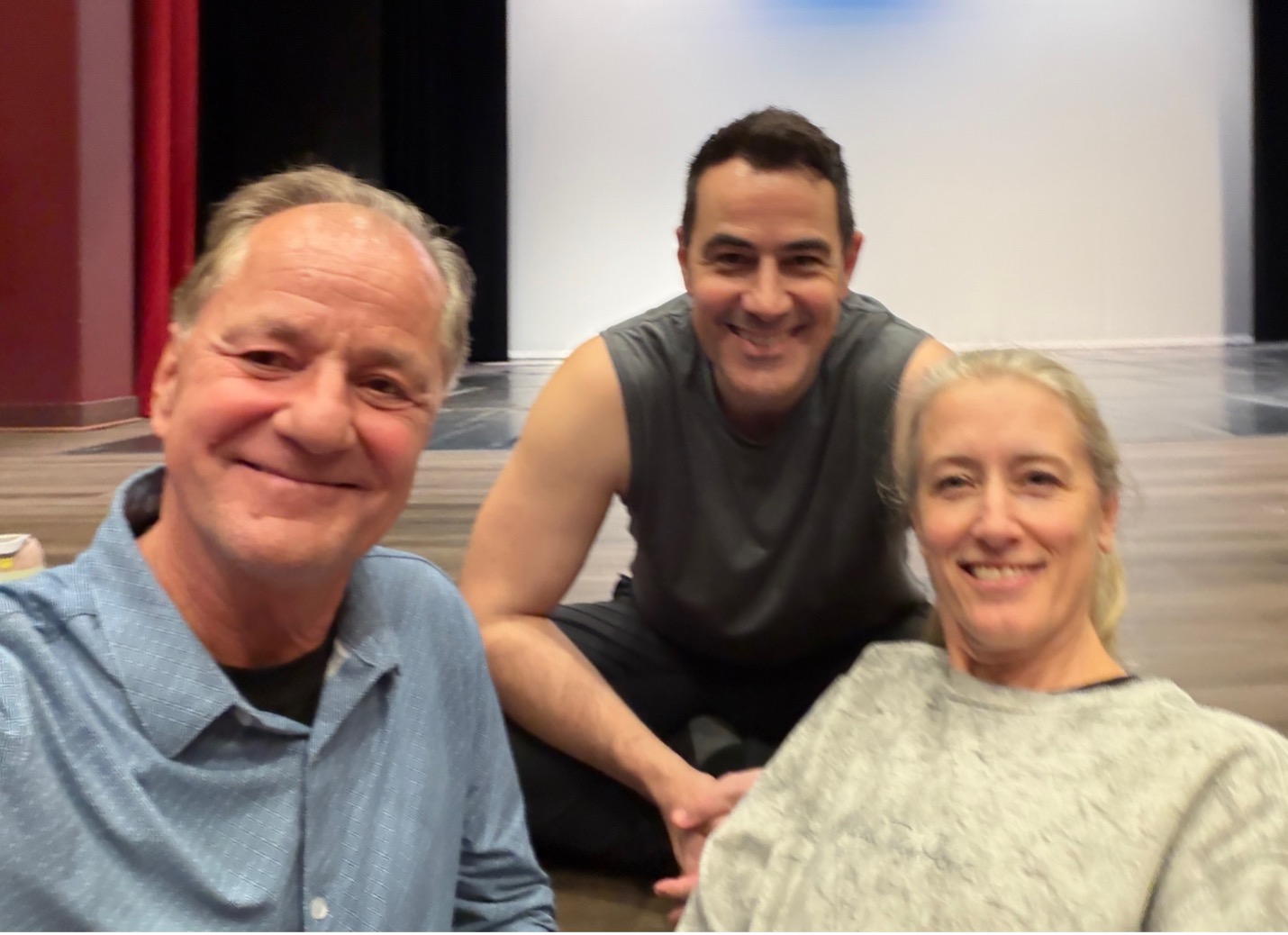 CCF Executive Director Peter Pucci with Rob and Amy during a break.