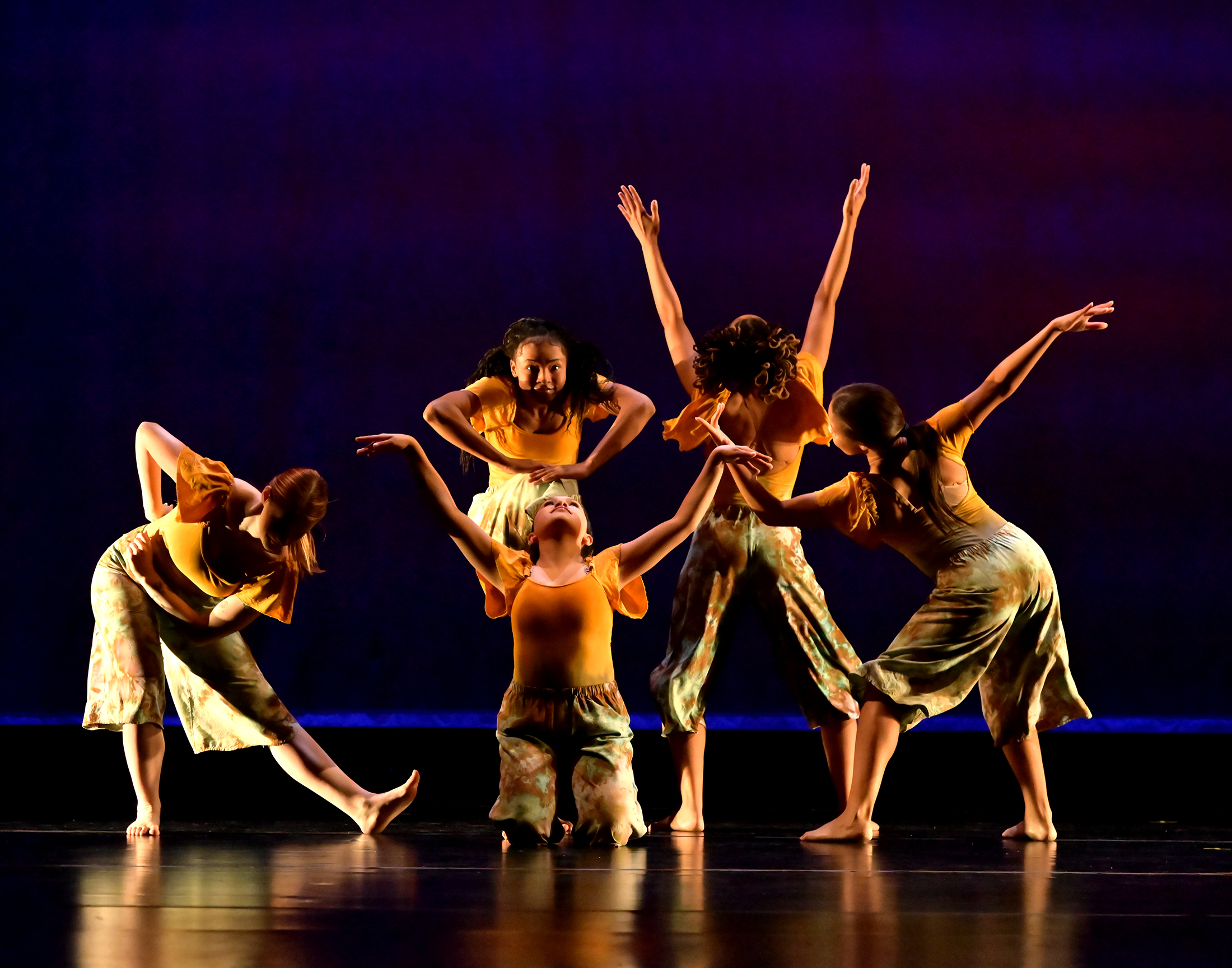 CCBC Dance Company members in CCF Teaching Artist Amy Young Kleinendorst’s new choreography Impartial.